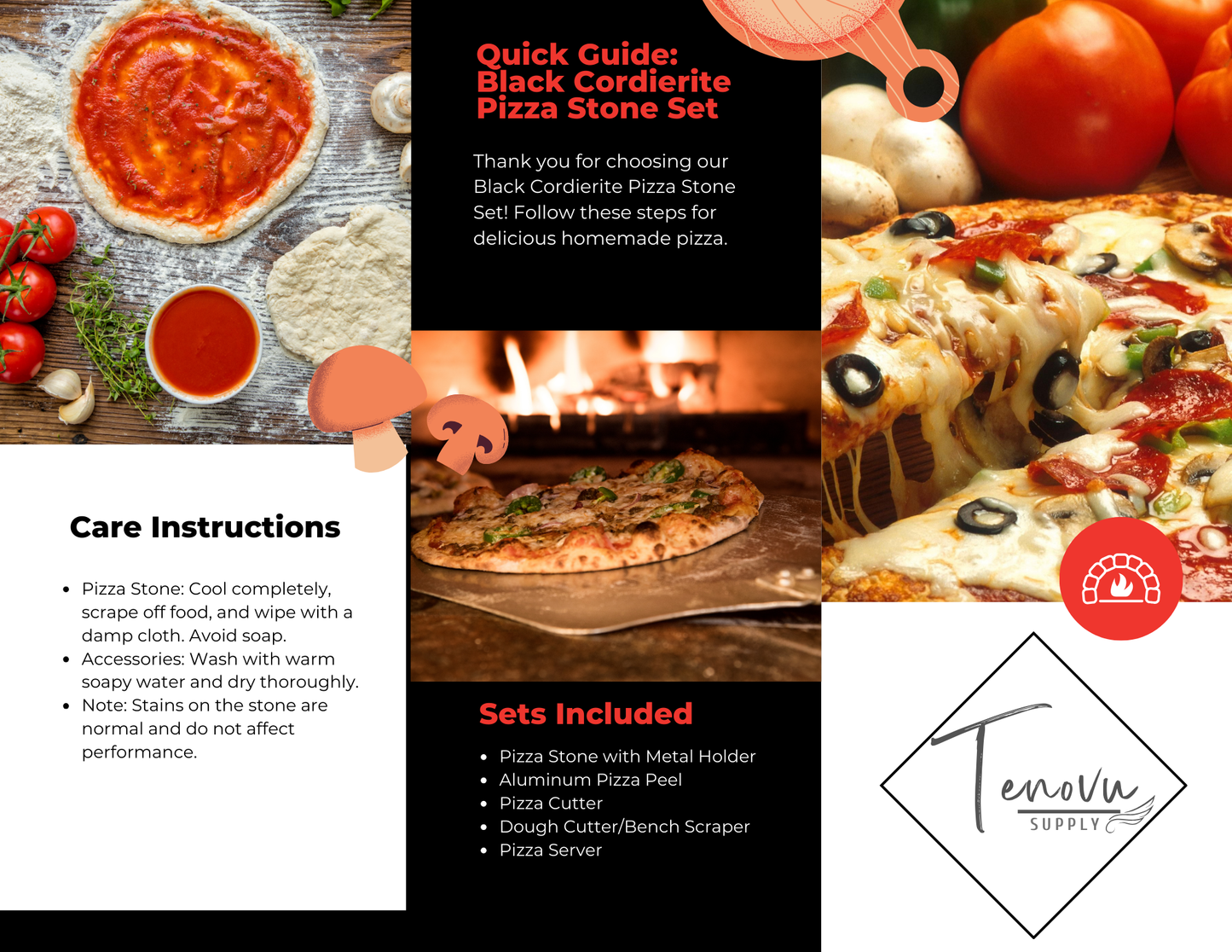 Pizza Stone Set – Tenovu Supply