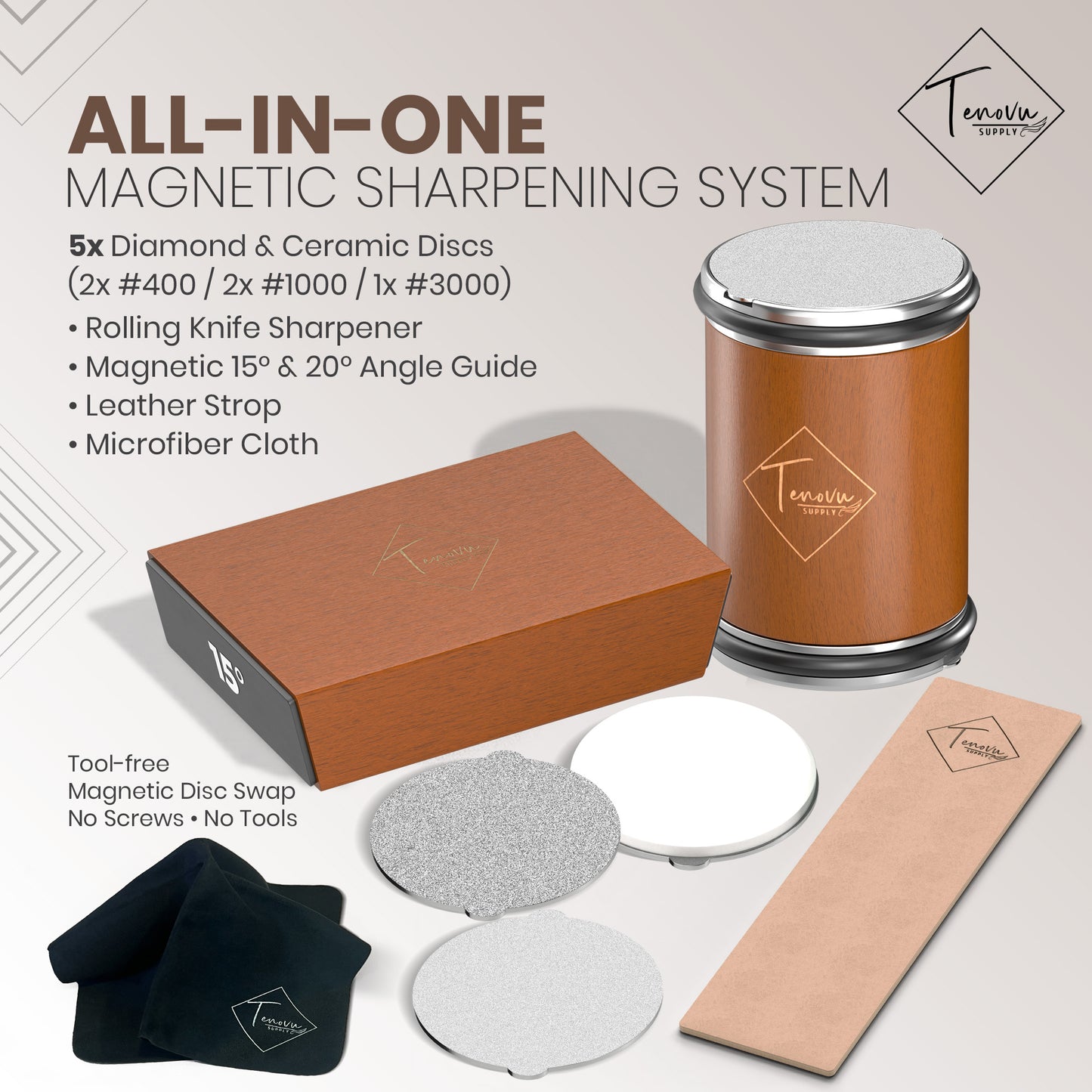 Rolling Knife Sharpener Kit V2